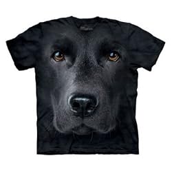 The Mountain Black Lab Face Mens T-shirt