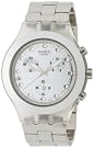 Swatch Diaphane Chronograph Blooded Silver Mens Watch