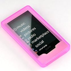 Premium Hot Pink Thick Gel Silicon Skin for the Microsoft Zune HD 16, 32