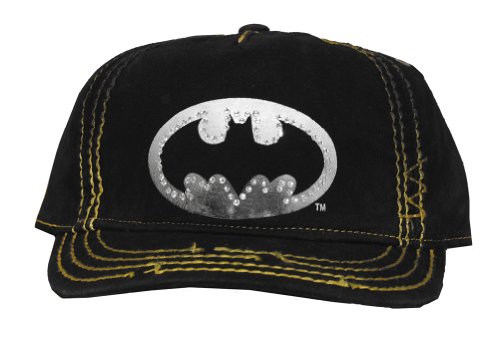  Batman Logo DC Comics Rhinestone Women's Adjustable Baseball Hat Cap