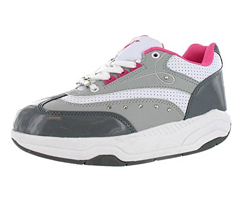 Fubu Casandra Women's Shoes Size US 8.5, Regular Width, Color Pink / Gray / White