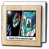 Review 3dRose LLC  / Aliens From An Unevolved Planet - 6 Inch Tile Napkin Holder