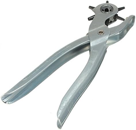 Revolving Leather Canvas Belt Punch Punching Plier Hole Tool 6 Tube - 2-4.5mm
