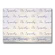 In Sympathy with Coucher de Soleil Pleine Mer - 5" x 7" Vellum Overlay Greeting Card