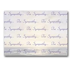 In Sympathy with Coucher de Soleil Pleine Mer - 5" x 7" Vellum Overlay Greeting Card