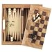 Da Vinci 16" Wood 3-in-1 Chess, Checkers, & Backgammon Set