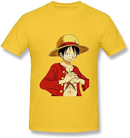 Sihan One Piece Men's Fashion Tee Size L Yellow