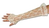 Fingerless Long Lace Gloves in Assorted Colors