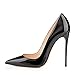 FSJ Women Pointed Toe Pumps High Heel Stiletto Sexy Slip On Dress Shoes Size 4-15 US