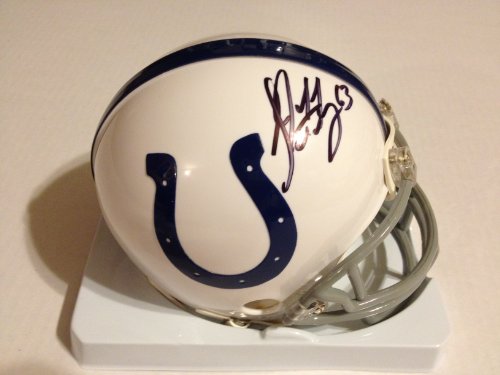 Indianapolis Colts JEFF SATURDAY Signed Autographed Mini Helmet COA
