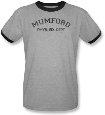Beverly Hills Cop - Mens Mumford Ringer T-Shirt In Heather/Black, Medium, Heather/Black