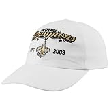 New Orleans Saints Merchandise: Reebok New Orleans Saints Ladies White 2009 NFC Champions Adjustable