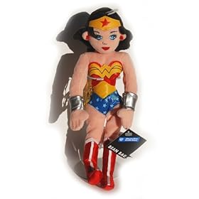  WONDER WOMAN - DC Comics Justice League Series - Warner Bros Bean Bag Plush