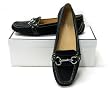 AUTHENTIC COACH SCARLET BLACK SIGNATURE LOAFERS SHOES A2244