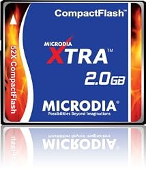 MICRODIA 2GB XTRA 52x CompactFlash Card (Retail Package)