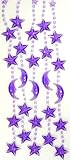 Stars & Moon Beaded Doorway Curtain (Purple)