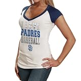 MLB San Diego Padres Baby Jersey Raglan Premium T-Shirt - White (Small)