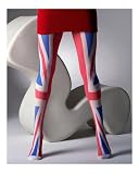 Ladies Women Union Jack Printed full lengh Gypsi Brand tights Onsize 8 10 12