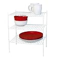 Grayline 40184, Large Triple Stackable Shelves, White