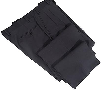 Mens Silvio Bresciani Pleated Charcoal Gray Super 100 Wool Italian Dress Pants 40