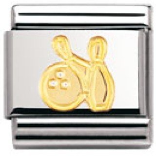 Nomination Composable Classic SPORT Edelstahl und 18K-Gold (Bowling) 030106 Preisvergleich