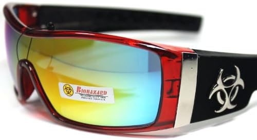 #BH3-HC5 BioHazard Eyewear Wrap Around Outdoor Sports Men's Sunglasses + Case