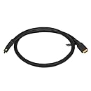 Monoprice Commercial 3ft 24AWG CL2 High Speed HDMI Cable w/ Net Jacket - Black