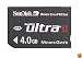 Sandisk SDMSPDH-004G-A11 4GB/15MB Ultra II MSPD Card (Black)