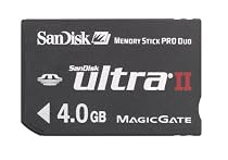 Sandisk SDMSPDH-004G-A11 4GB/15MB Ultra II MSPD Card (Black)