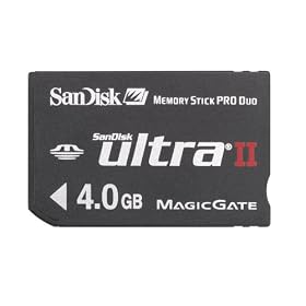 SanDisk 4 GB Ultra II Memory Stick PRO Duo (SDMSPDH-4096-901, Retail Package)