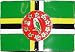 Mens DOMINICAN FLAG Punk Rock Metal Belt Buckle