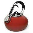 Chantal Enamel-on-Steel 1.8 Quart Loop Teakettle, Chili Red