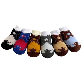 JazzyToes Baby Socks Cowboy Boots - Boys