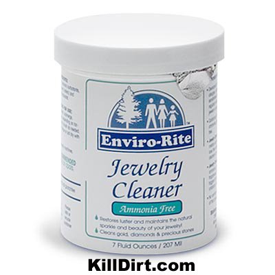Enviro-Rite Allergen-free Natural Jewelry Cleaner. For people with allergies, asthma and chemical sensitivities. Contains no hazardous ingredients, phosphates, petroleum distillates, chlorine, perfumes, dyes or animal by-products.