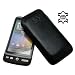Suncase Ledertasche f�r HTC Desire schwarz