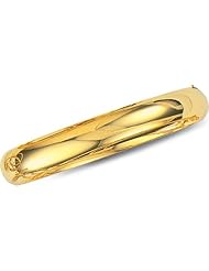Polished Italian Bangle Bracelet 14K Yellow Gold