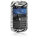 Zebra Animal Skin Design Crystal Snap-on Cover Hard Case Cell Phone Protector with Clip for Blackberry Bold 9000