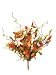 Pack of 6 Fall Harvest Green Burgundy & Cream Cape Gooseberry Bushes Sprays 18