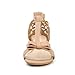 Carol Shoes Fashion Bows Womens Low Heel Open Toe Sandals