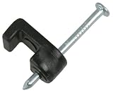 Gardner Bender PSB-1600 3/16-Inch Black Insulated Staples Bell Wire, 25-Pack