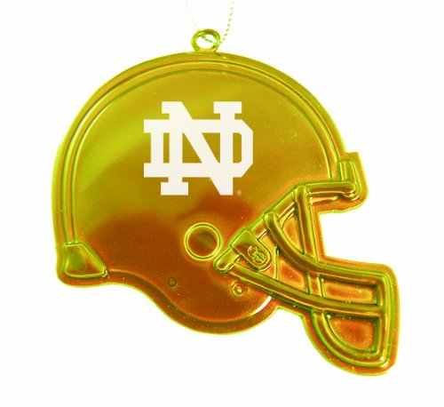 University of Notre Dame - Chirstmas Holiday Football Helmet Ornament - Gold