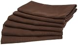 DII Dark Chocolate Napkin, Set of 6