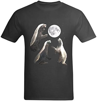 Oquerill Men's Three Honey Badgers Moon Shirts XS