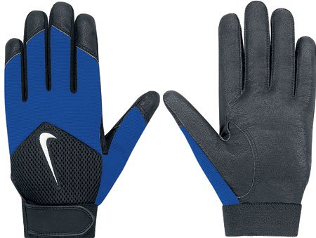 Nike Keystone Adult Batting Glove - Black/Royal