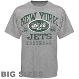 New York Jets Grey Hall of Famer Gamer T-Shirt; Big and Tall