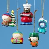 South Park 5 Piece Mini Ornament Set - Kenny, Cartman, Kyle, Stan, and Chef