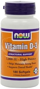 NOW Foods Vitamin D-3 1000 IU, 900 Softgels