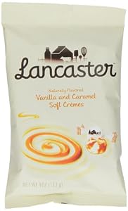 Lancaster Soft Creme Candy, Vanilla and Caramel, 4 Ounce (Pack of 8)