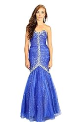 Strapless Corset   Waistline Mermaid Polyester Sweetheart  Dress