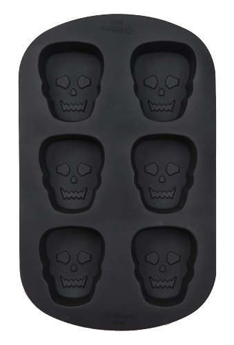 Wilton Scary Skulls 6 Cavity Silicone Mold